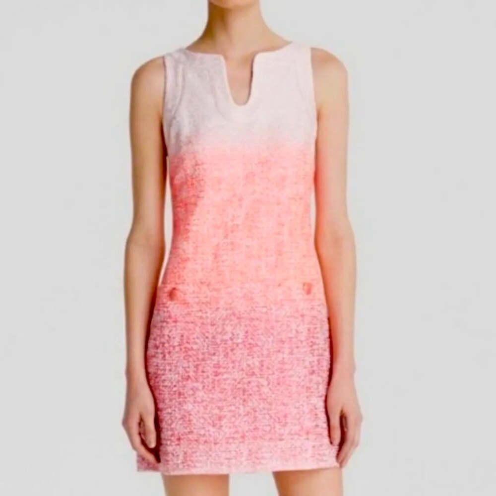 Cynthia Steffe NWT pink ombré dress tweed 0 XS